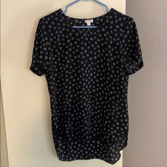 NWT Spense black and white top- medium - Picture 1 of 5